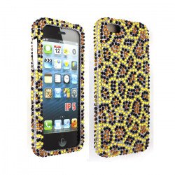 iPhone 5 5S Rhinestone Diamond Case (Leopard)